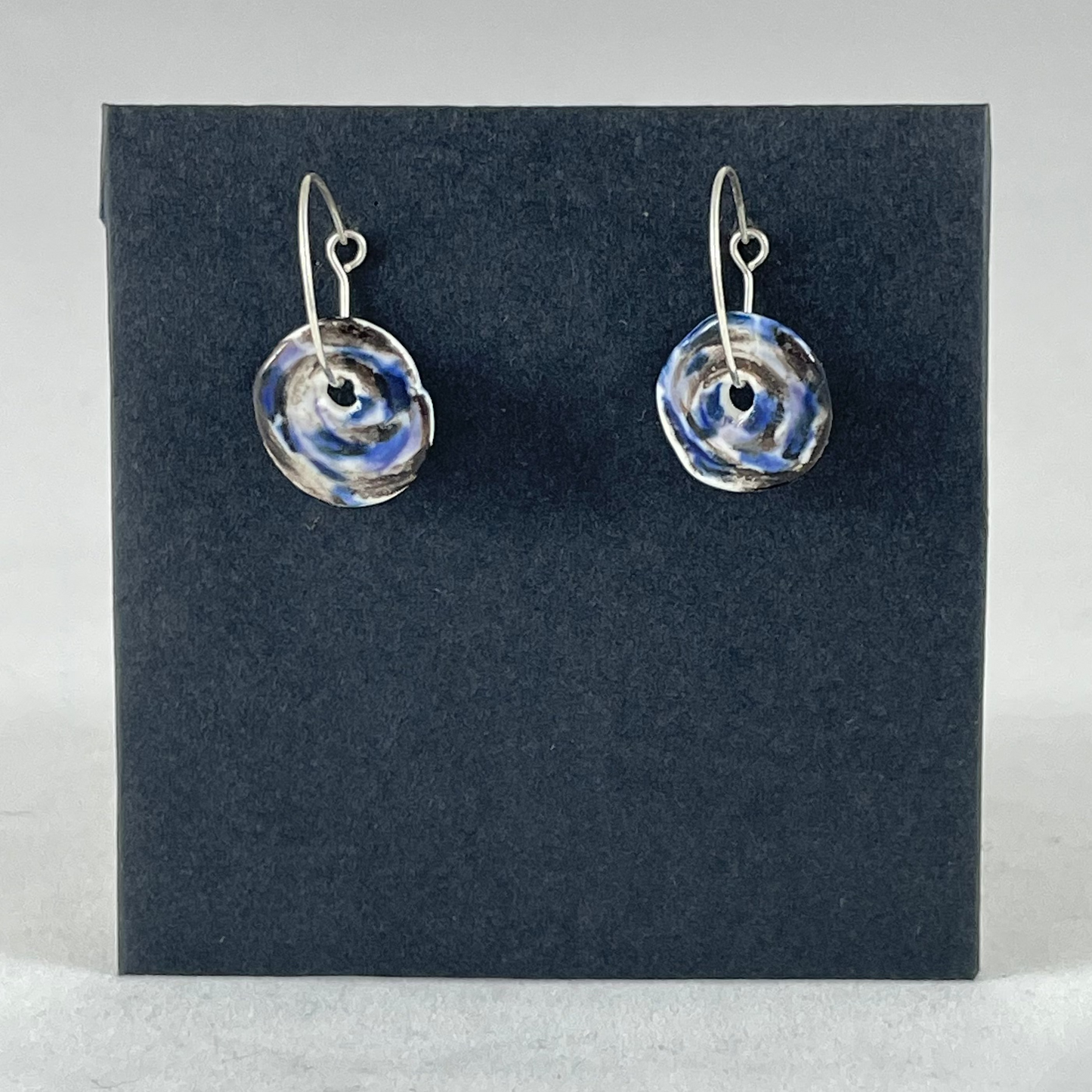 Porcelain hoop earrings - 011
