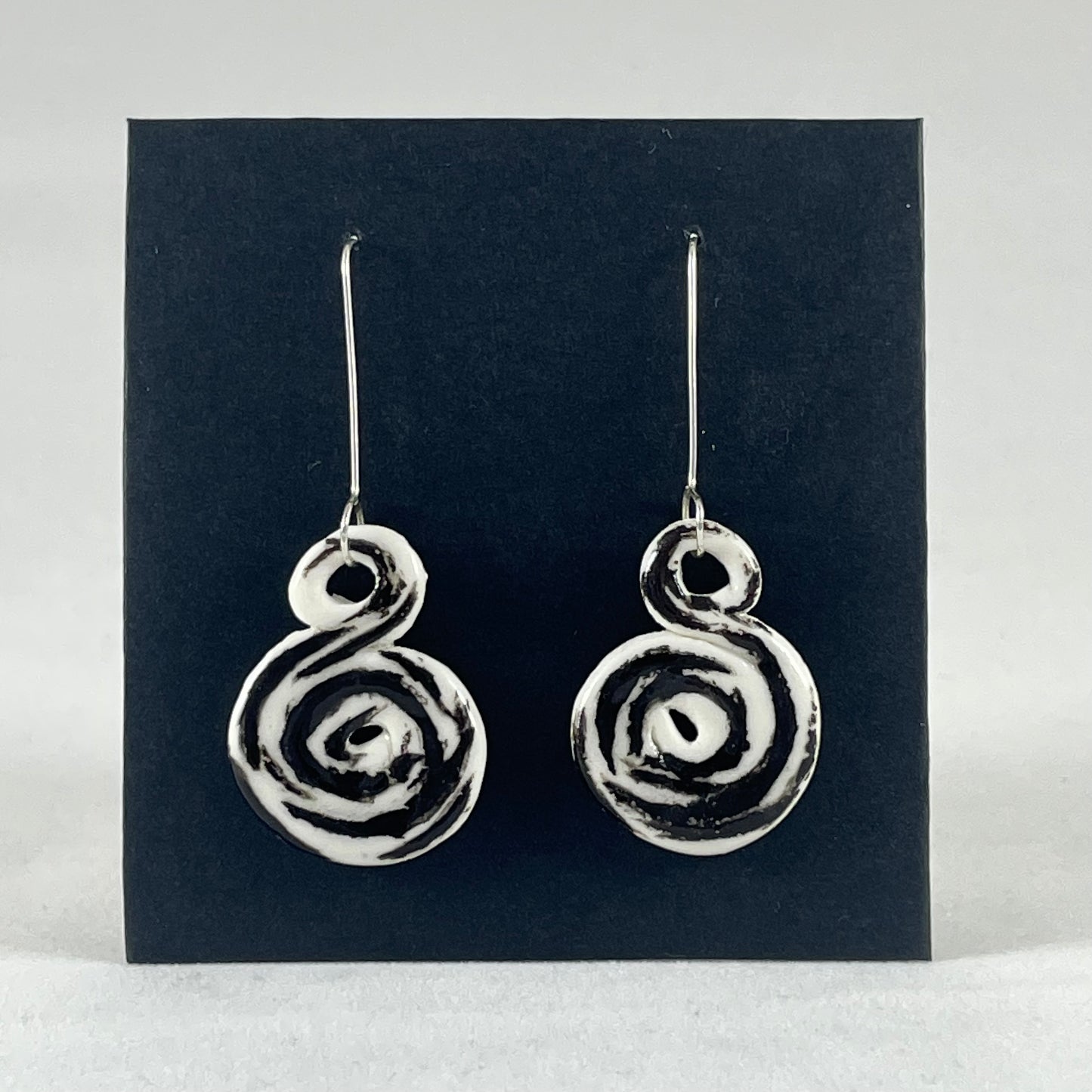 Porcelain earrings long 017