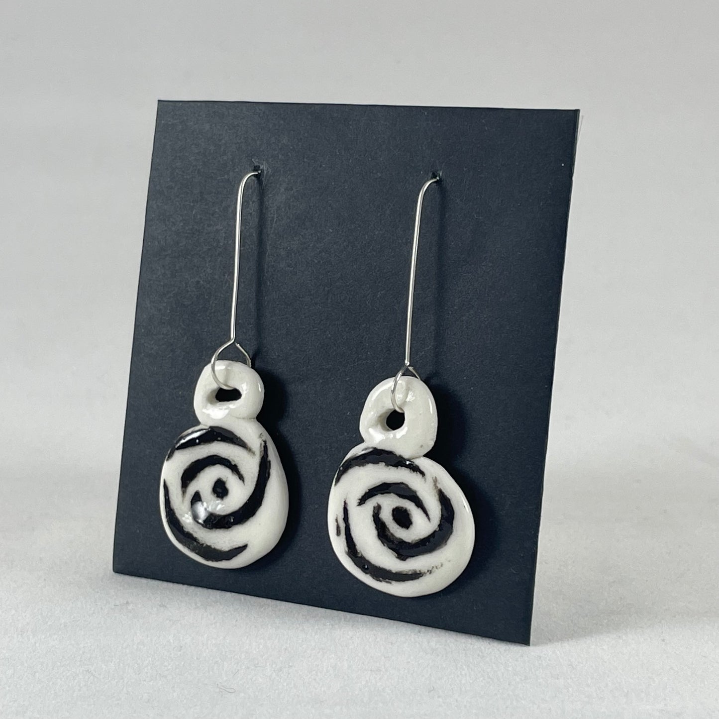 Porcelain earrings long 018