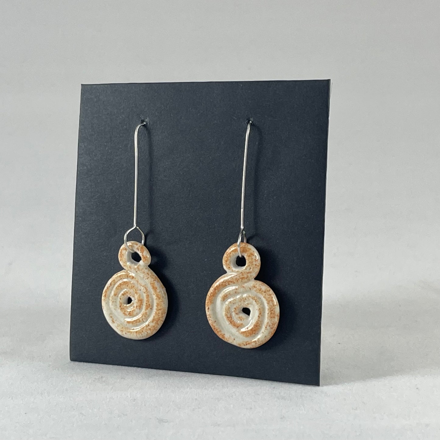 Porcelain earrings long 020