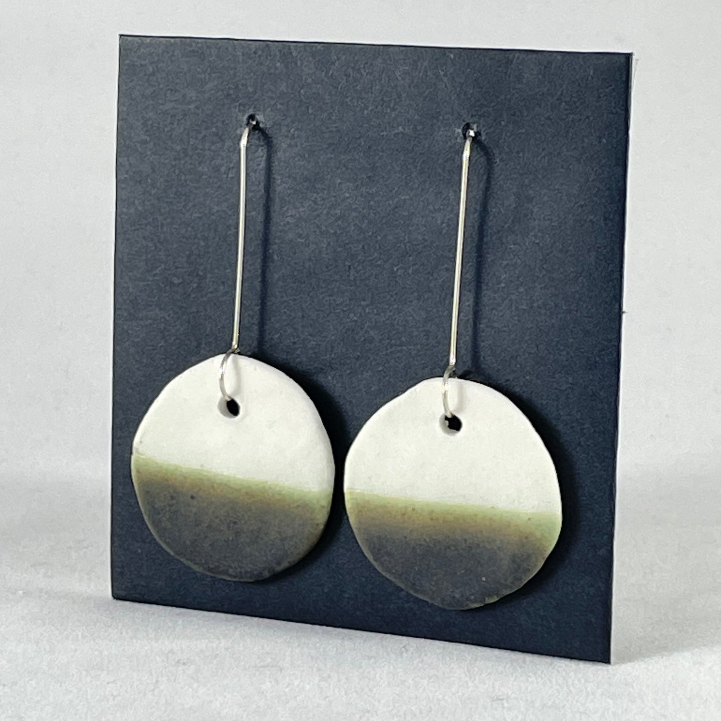 Porcelain earrings long 022