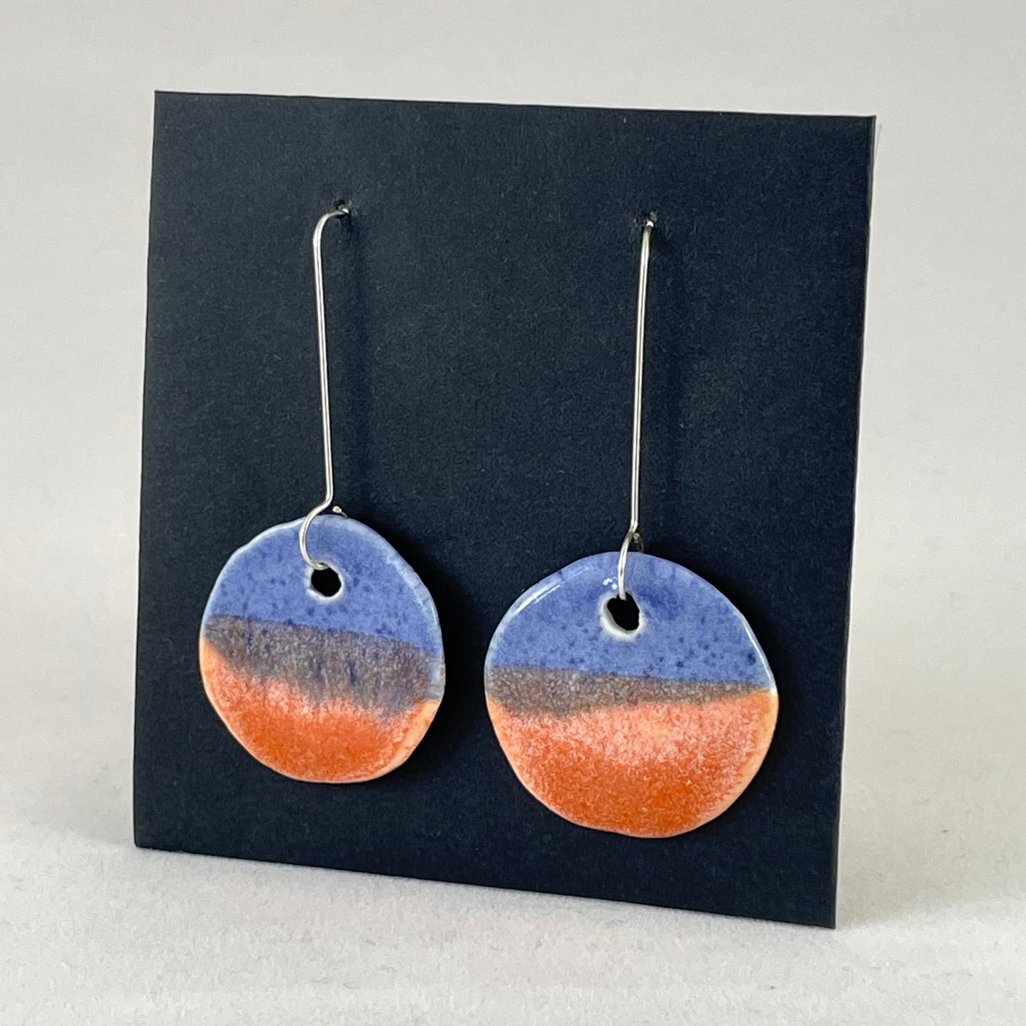 Porcelain earrings long 043