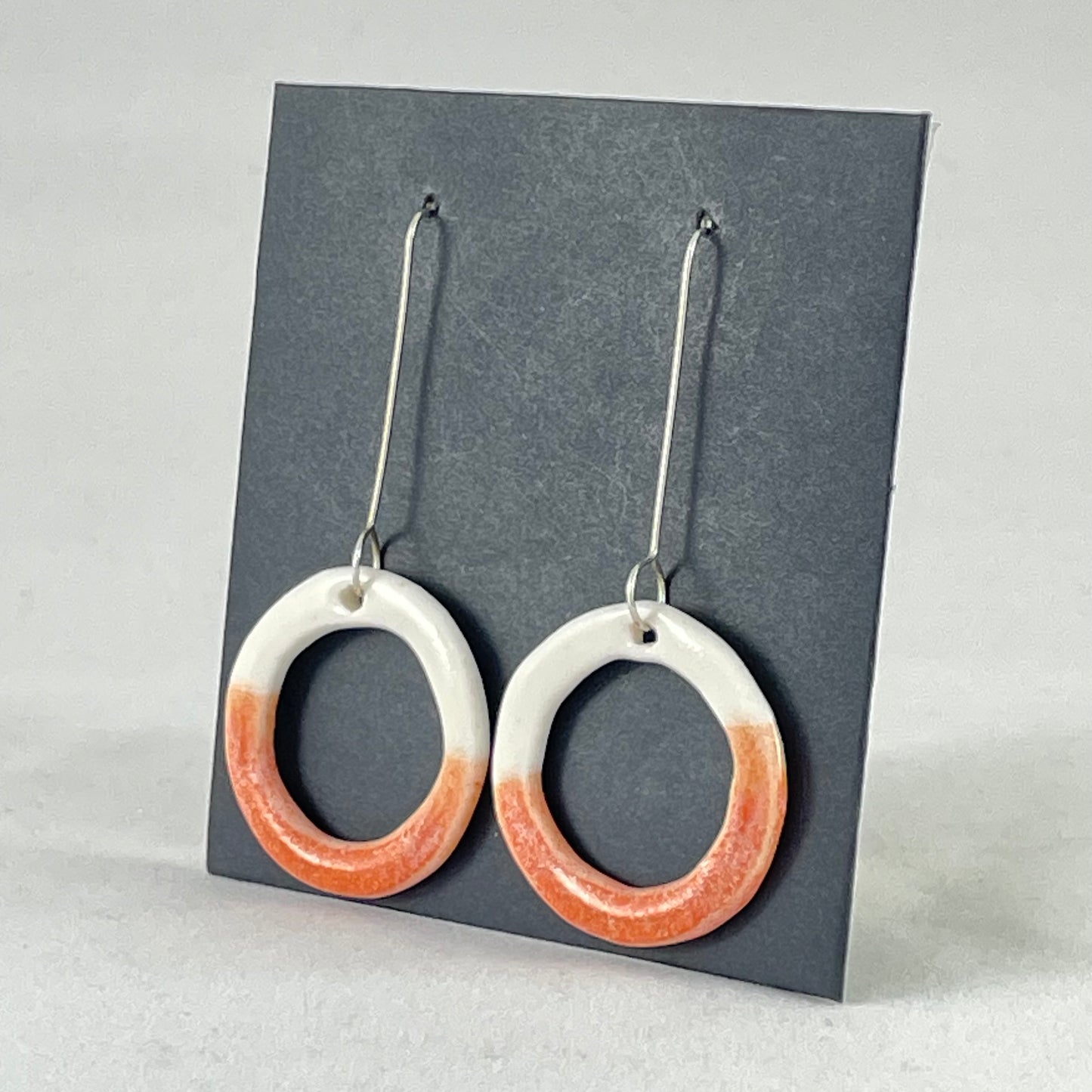 Porcelain earrings long 045