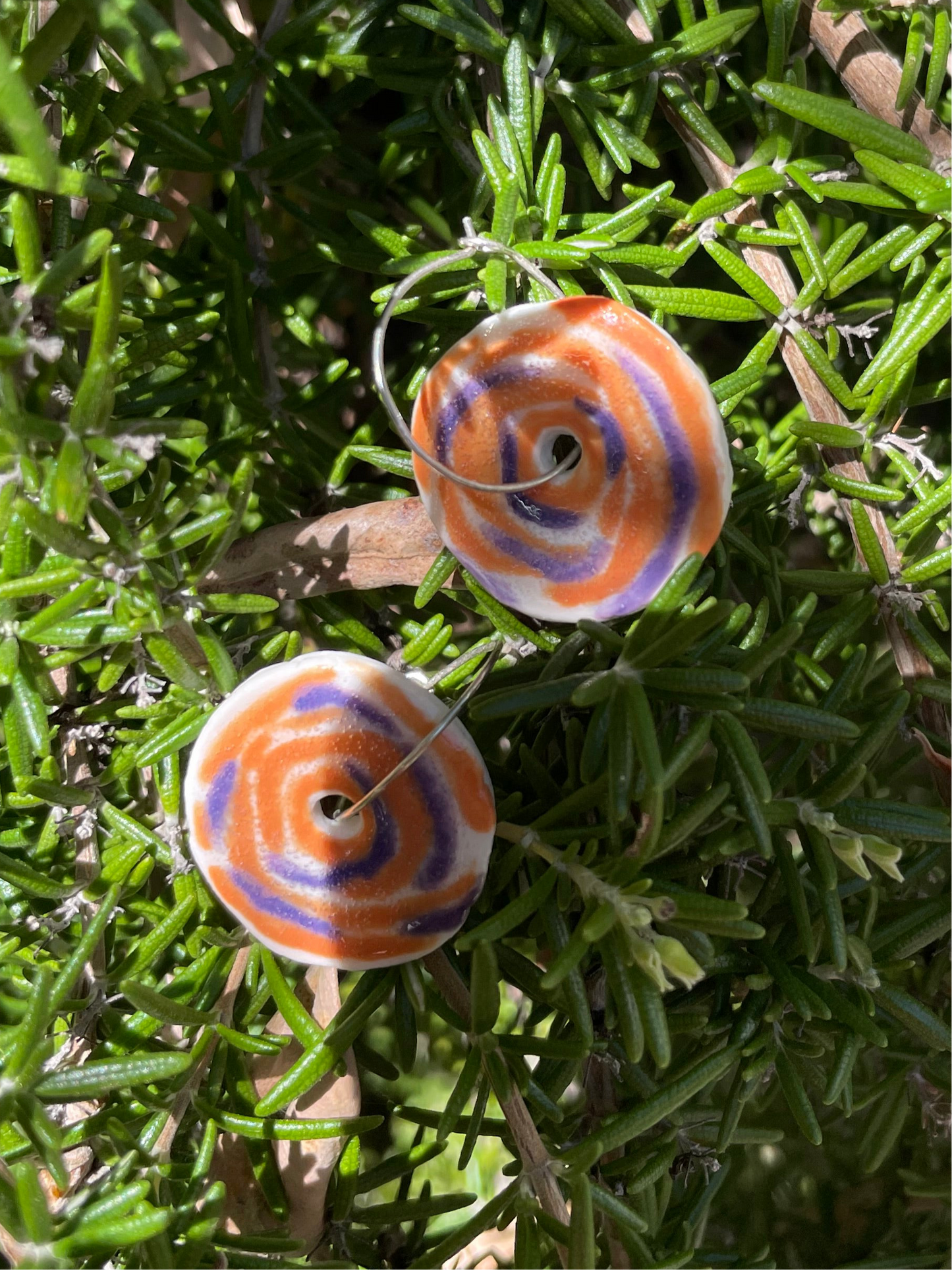 Porcelain earrings 082