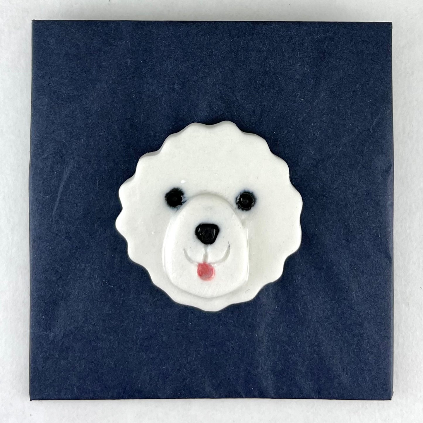 Porcelain brooch 020 - doggie