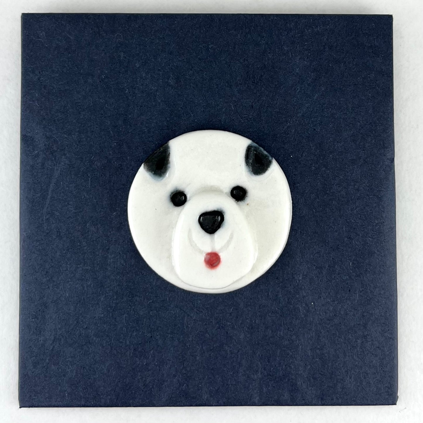 Porcelain brooch 024 - doggie
