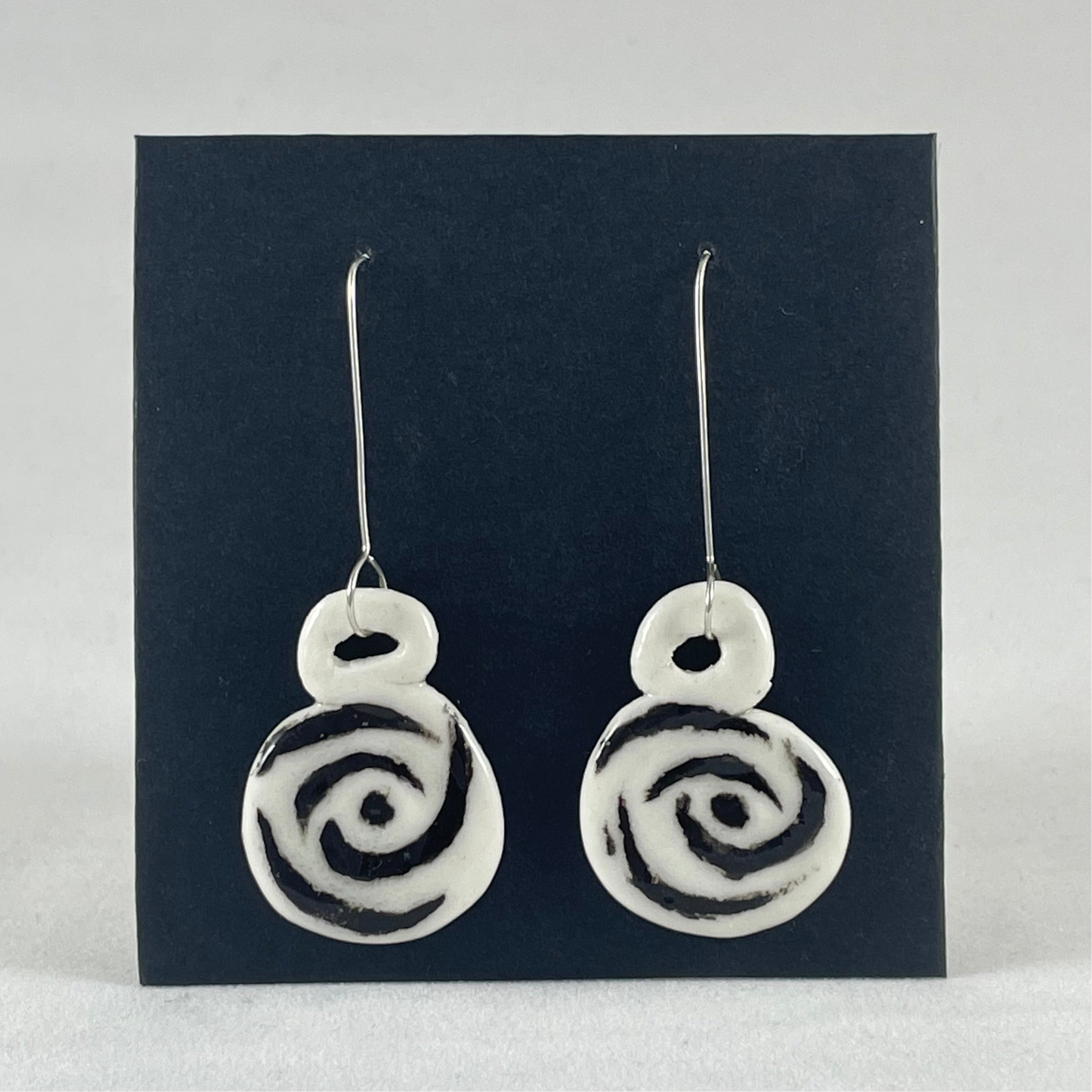 Porcelain earrings long 018