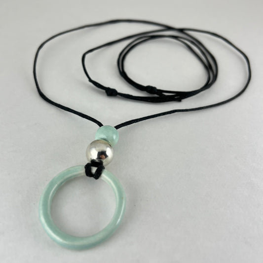 Porcelain necklace + upcycled silver 025