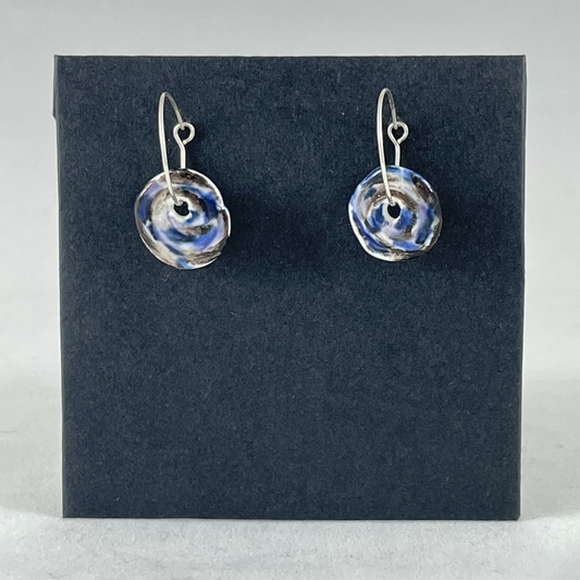 Porcelain hoop earrings - 011