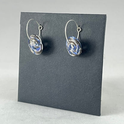 Porcelain hoop earrings - 011