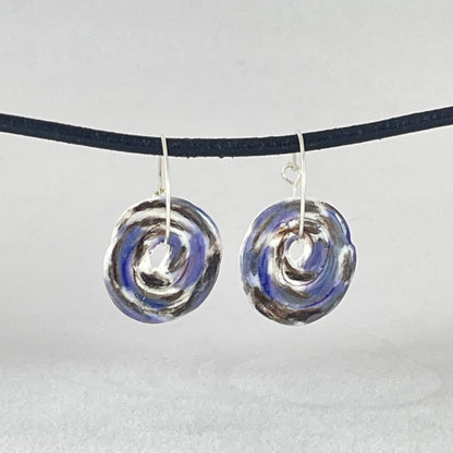Porcelain hoop earrings - 012