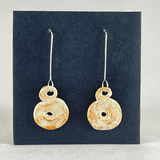 Porcelain earrings long 021