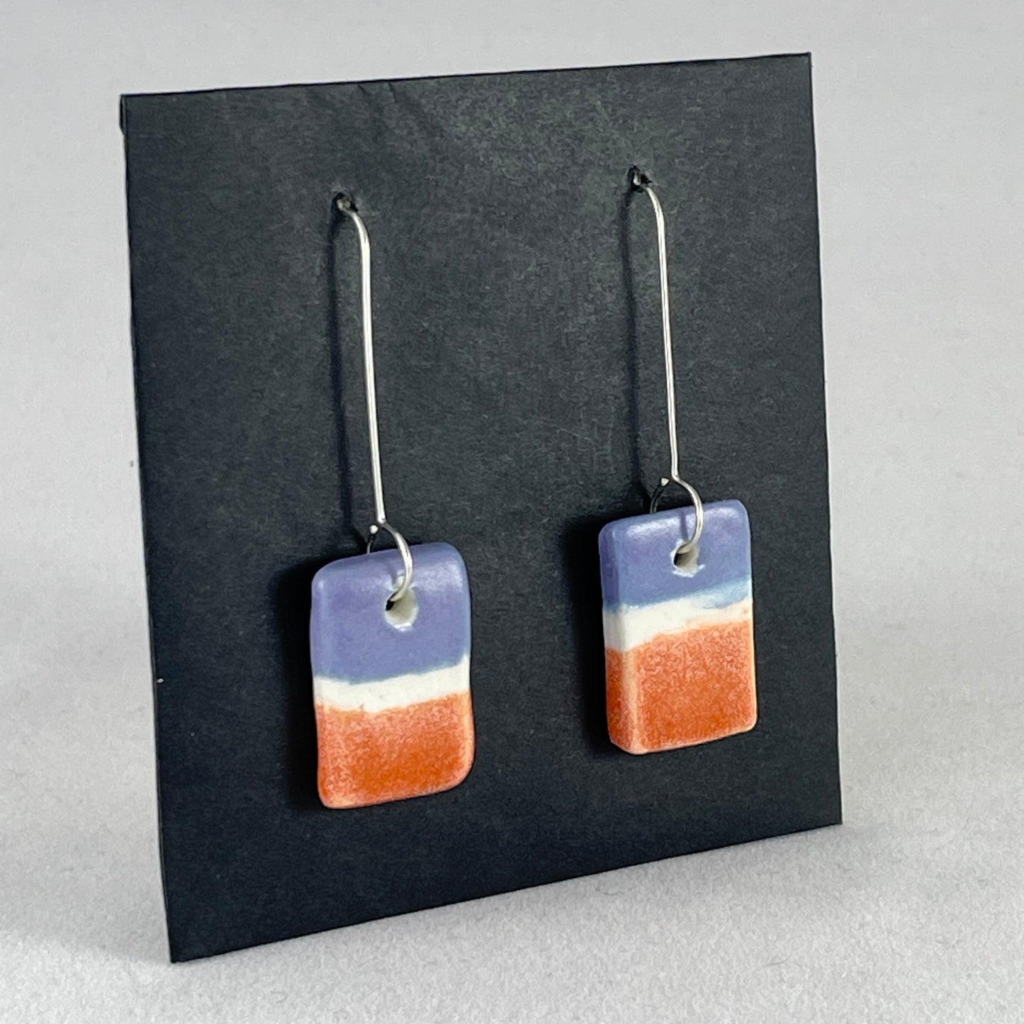 Porcelain earrings long 037