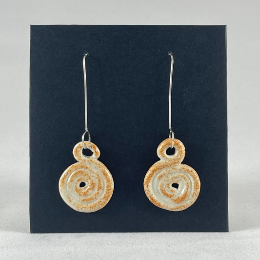 Porcelain earrings long 020