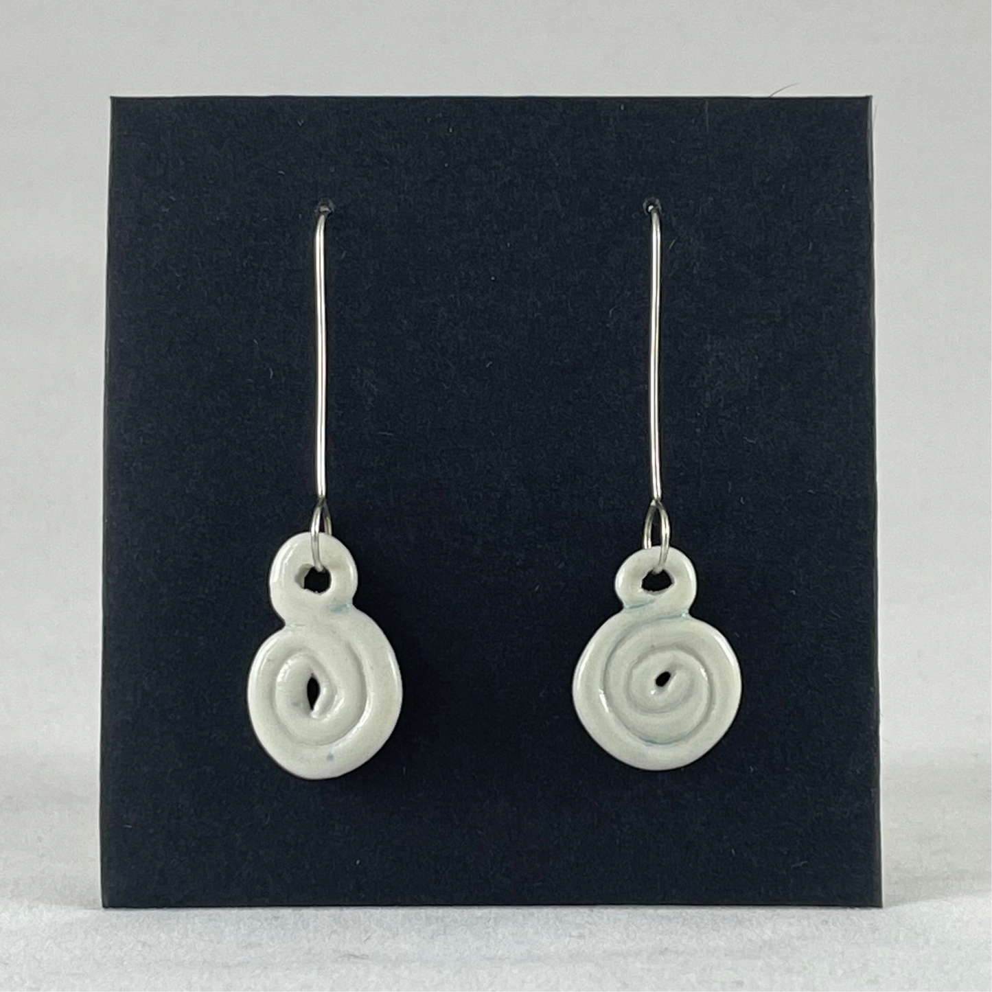 Porcelain earrings long 019