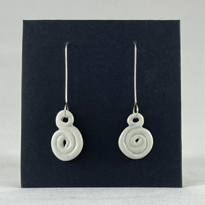 Porcelain earrings long 019