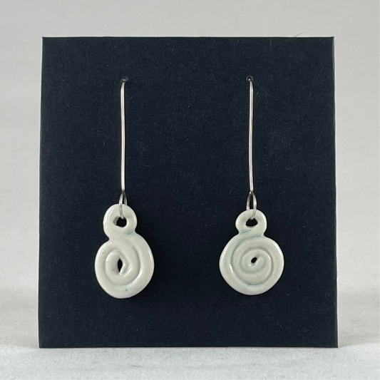 Porcelain earrings long 019
