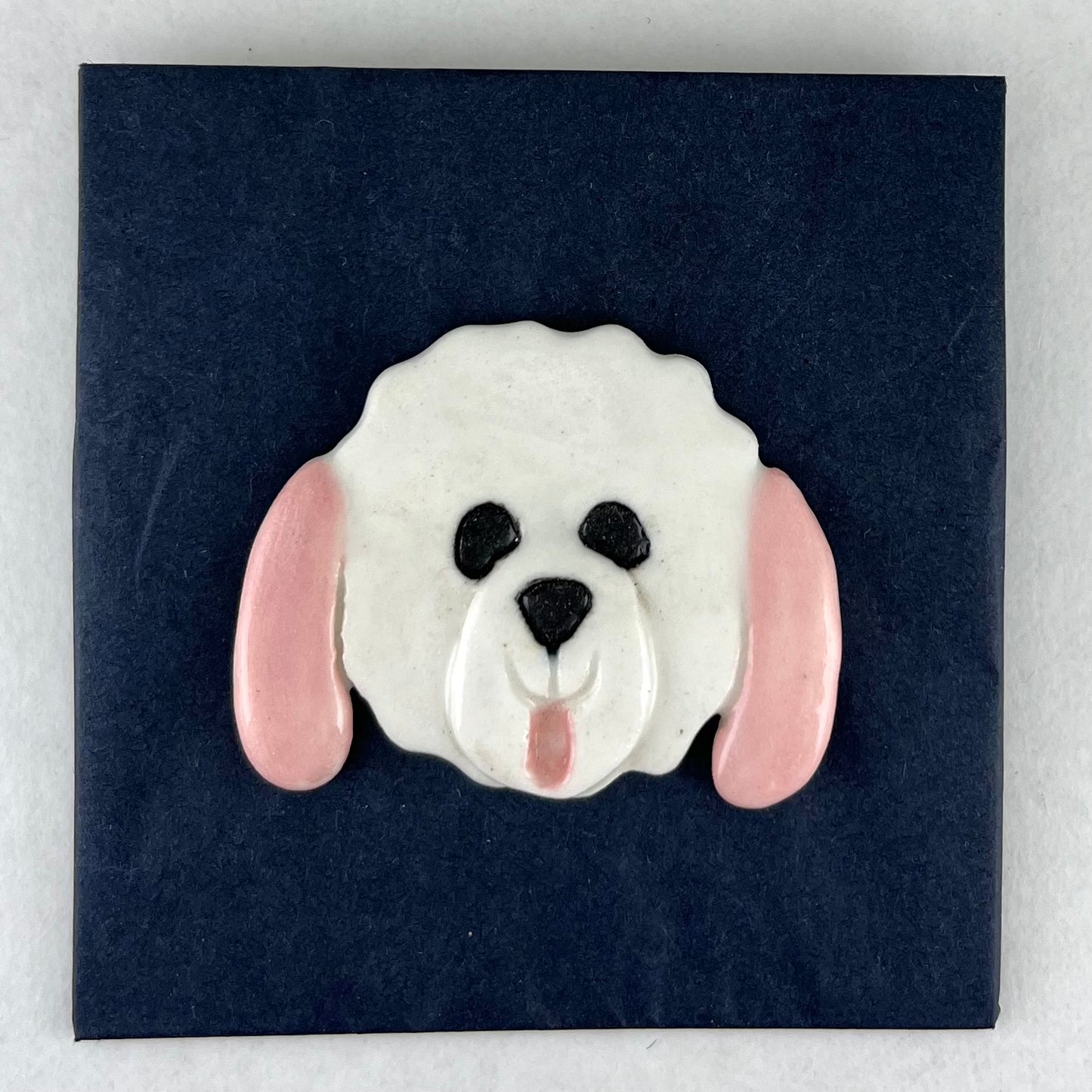 Porcelain brooch 021 - doggie