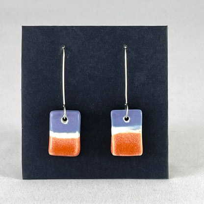 Porcelain earrings long 037