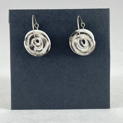 Porcelain hoop earrings - 012