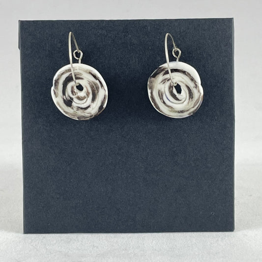 Porcelain hoop earrings - 012