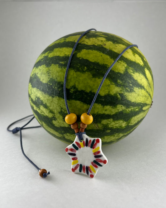 Porcelain necklace 042